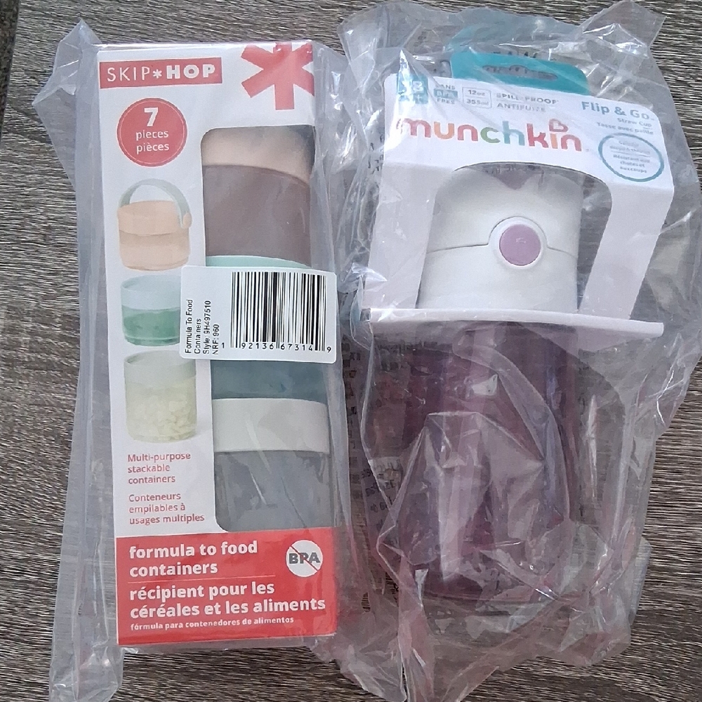 Skip Hop & Munchkin Kids Bath & Snack Set - Purple and Teal